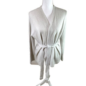 Max Mara Leisure Wool Cashmere Blend Belted Wrap Cardigan Sz S